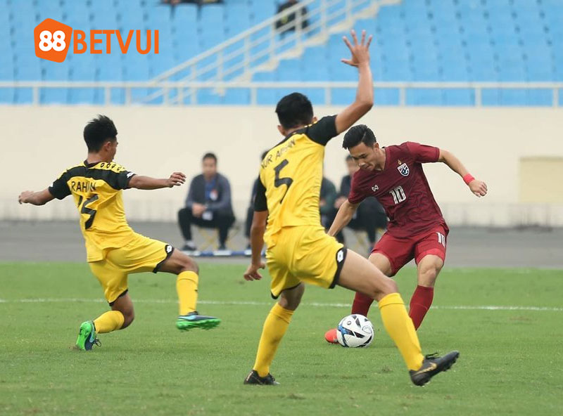 Trận đấu giữa U23 Brunei vs U23 Thái Lan