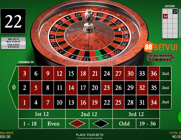 Bàn cược Roulette thông thường