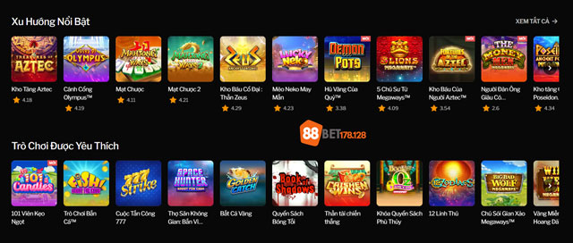 Chọn trò chơi Jackpot